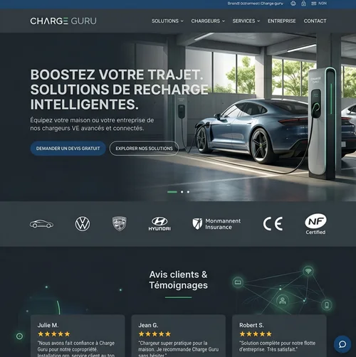 Branding Charge Guru après